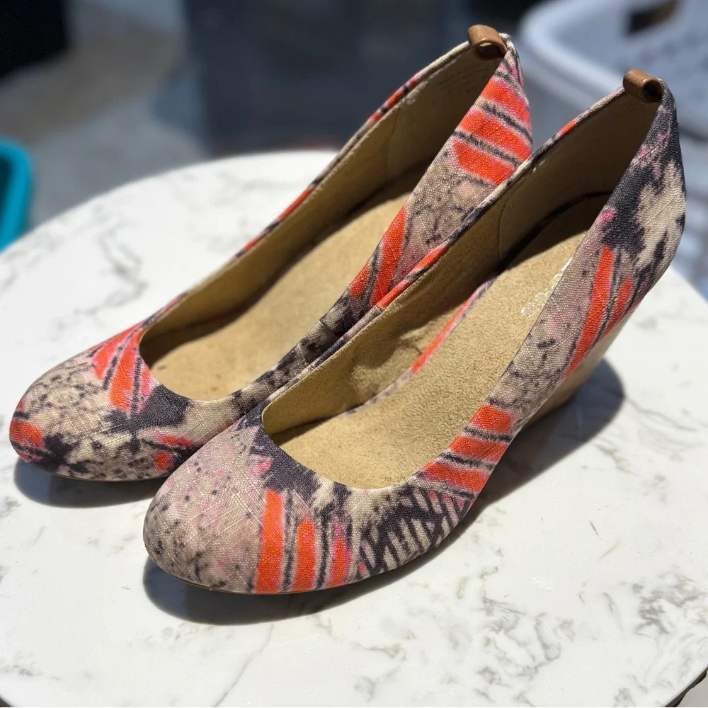 Call It Spring Multicolor Patterned Wedges - Picture 3 of 5